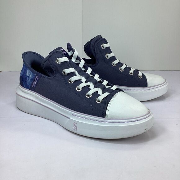 Skechers Snoop Dogg Shoes Womens Size 9.5 Blue Slip On In Hands Free - Picture 4 of 9